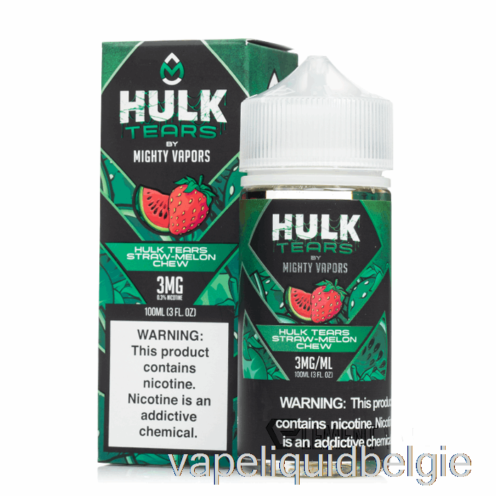 Vape Vloeibare Hulk Tranen Stro Meloen Kauwen - Hulk Tranen - 100ml 3mg